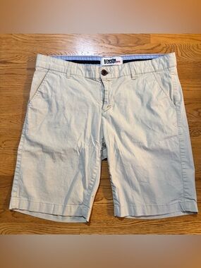 Benson NYC Men's Chino Shorts - Khaki Beige - Size 30